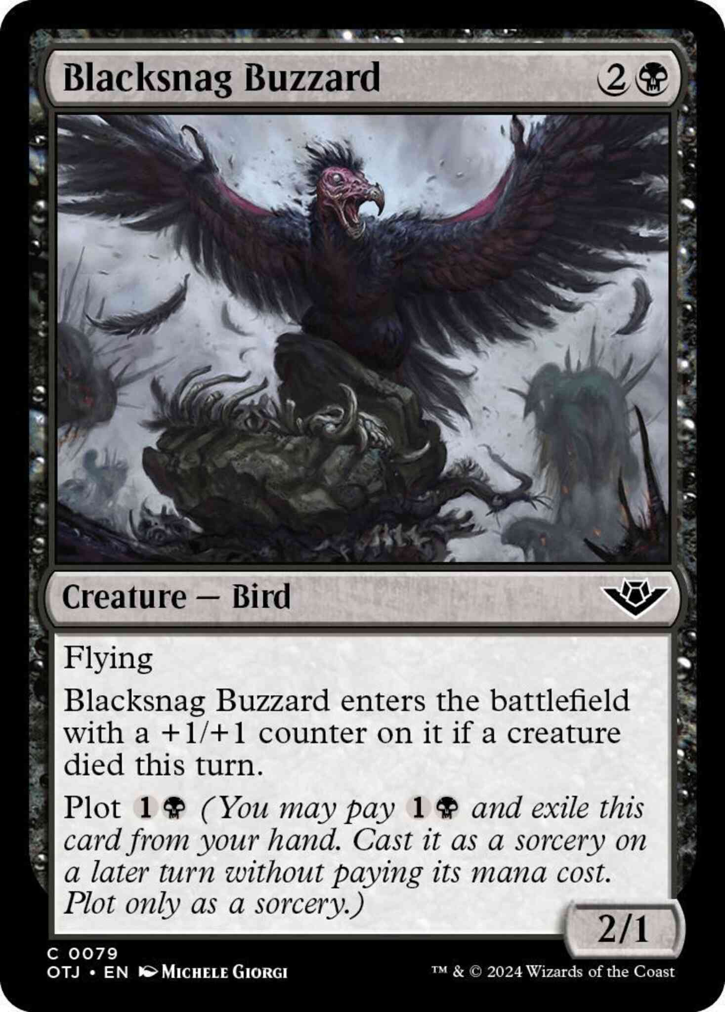 Blacksnag Buzzard [79] [Outlaws of Thunder Junction] [Non-Foil]
