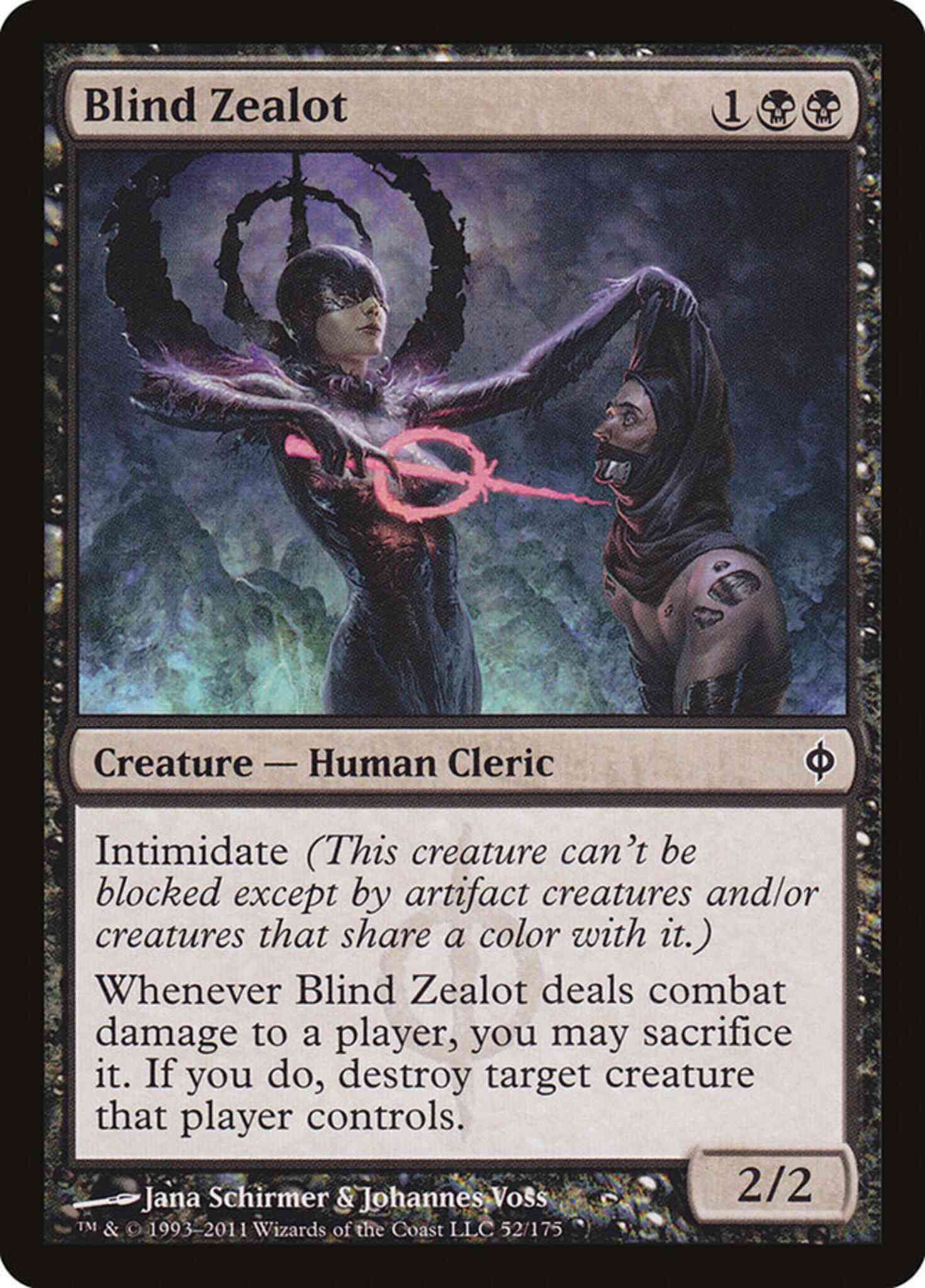 Blind Zealot [52] [New Phyrexia] [Non-Foil]