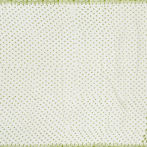 White Woven Jaipur Cotton Saree Printed With Green Floral Motifs