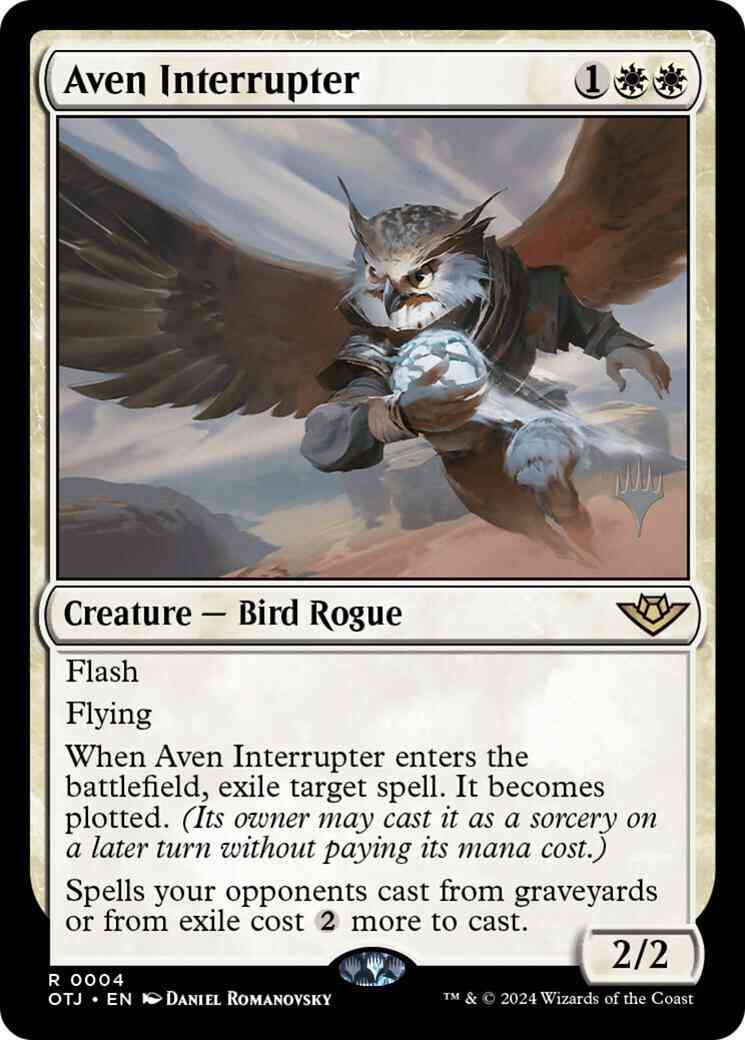 Aven Interrupter [4p] [Promo Pack] [Outlaws of Thunder Junction: Promos] [Non-Foil]