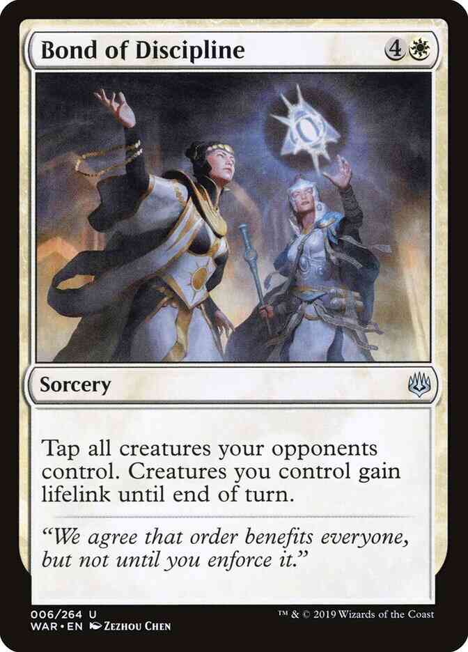 Bond of Discipline [6] [War of the Spark] [Non-Foil]