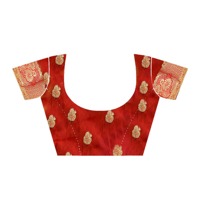 Dark Green Festive Wear Woven Maithili Silk Saree