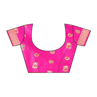 Dark Rama Blue Festive Wear Woven Soft Silk Saree With Jacquard Border