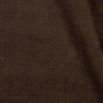 Dark Brown Stretch Pin Corduroy Easy Pants