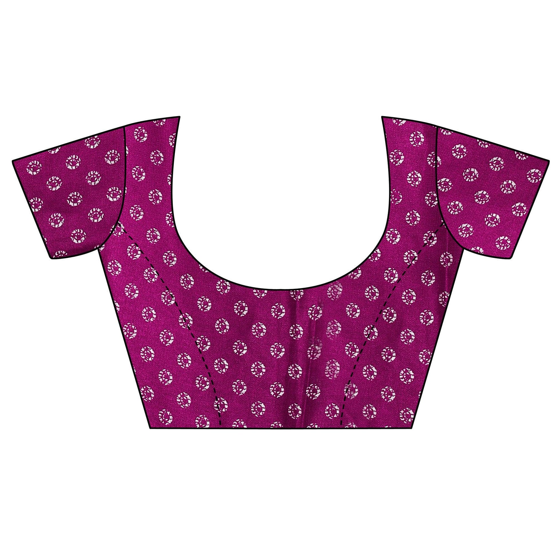 Dazzling Purple Colored Casual Wear Printed Jute Silk Saree