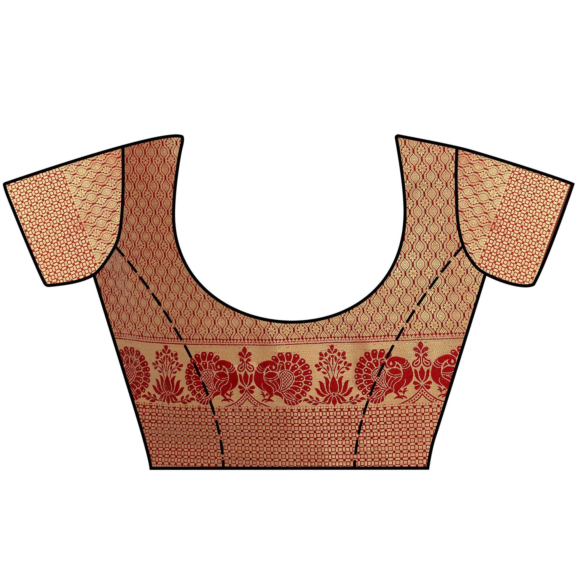 Dazzling Rama Green Colored Festive Wear Woven Kota Art Silk Banarasi Saree