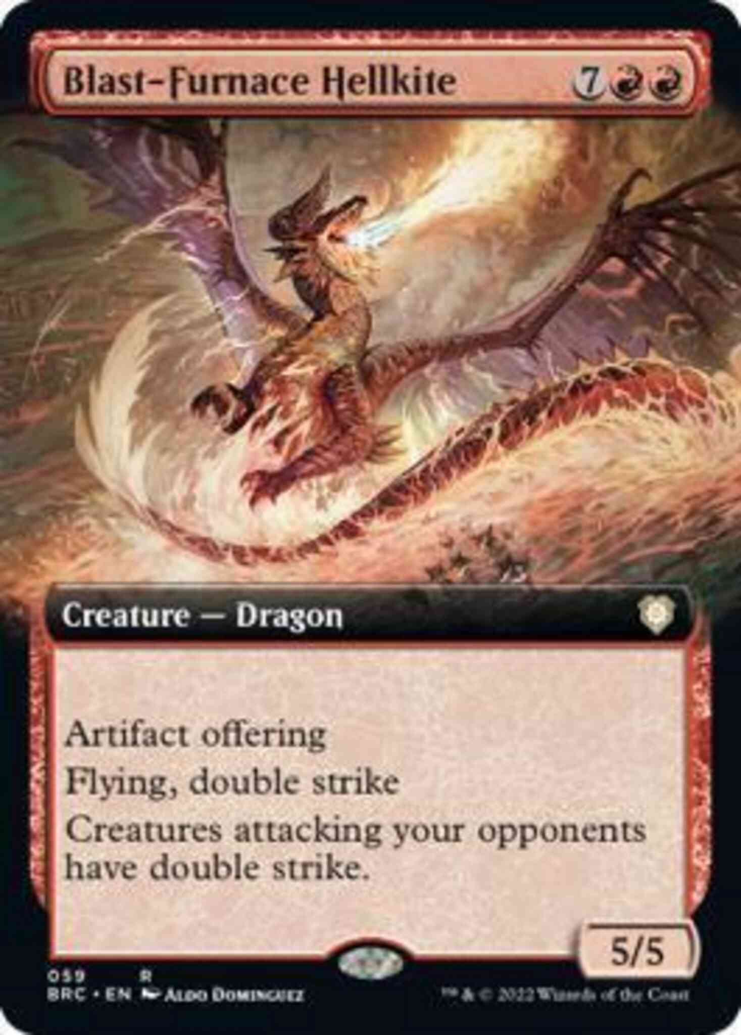 Blast-Furnace Hellkite [59] [Extended Art] [The Brothers' War: Commander] [Non-Foil]