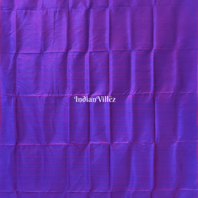 Blue & Wine Dual Tone Odisha Ikat Contemporary Silk Saree