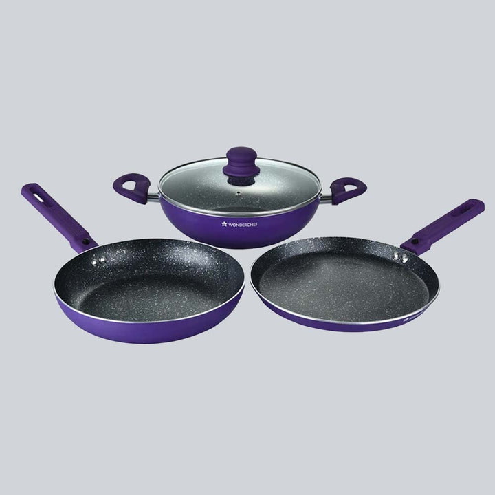 Diana Set Purple with 5-layer non-stick coating.