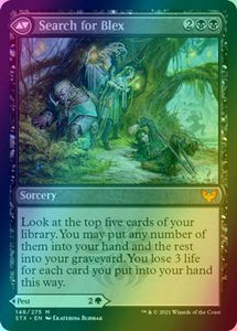 Blex, Vexing Pest // Search for Blex [148] [Strixhaven: School of Mages] [Foil]