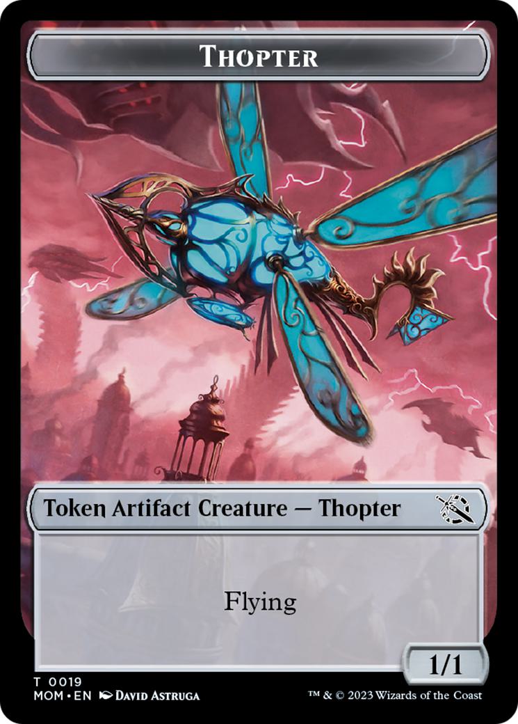 Beast Token (28) // Thopter Token (19) [March of the Machine: Commander: Tokens] [Non-Foil]