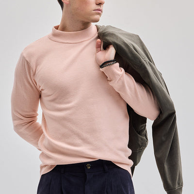 Light Pink Knitted Sweatshirt