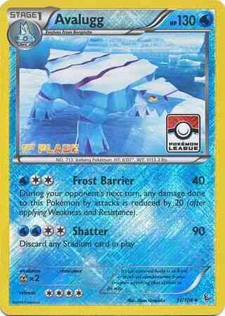 Avalugg - 31/106 - Promo [League] [1st Place] [XY2MSP-31] [Reverse Holo]