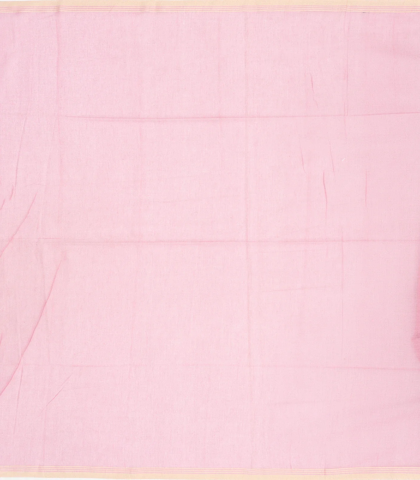 Baby Pink Handloom Bengal Cotton Saree With Buttas