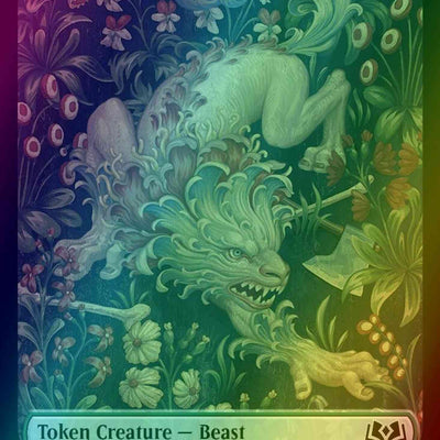 Beast Token (08) // Food Token (12) [Wilds of Eldraine: Tokens] [Foil]