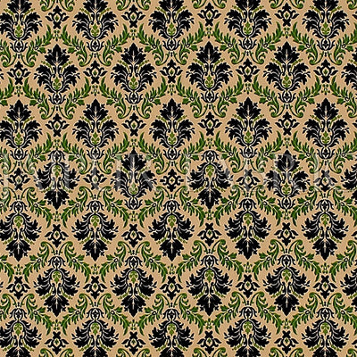 Green With Tropical Floral Pattern Cotton Double Bed Sheet