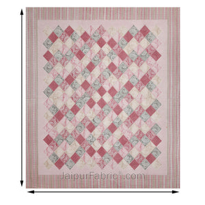 Ethnic Tiles Blue Orange and Pink Double Bedsheet Combo of 3