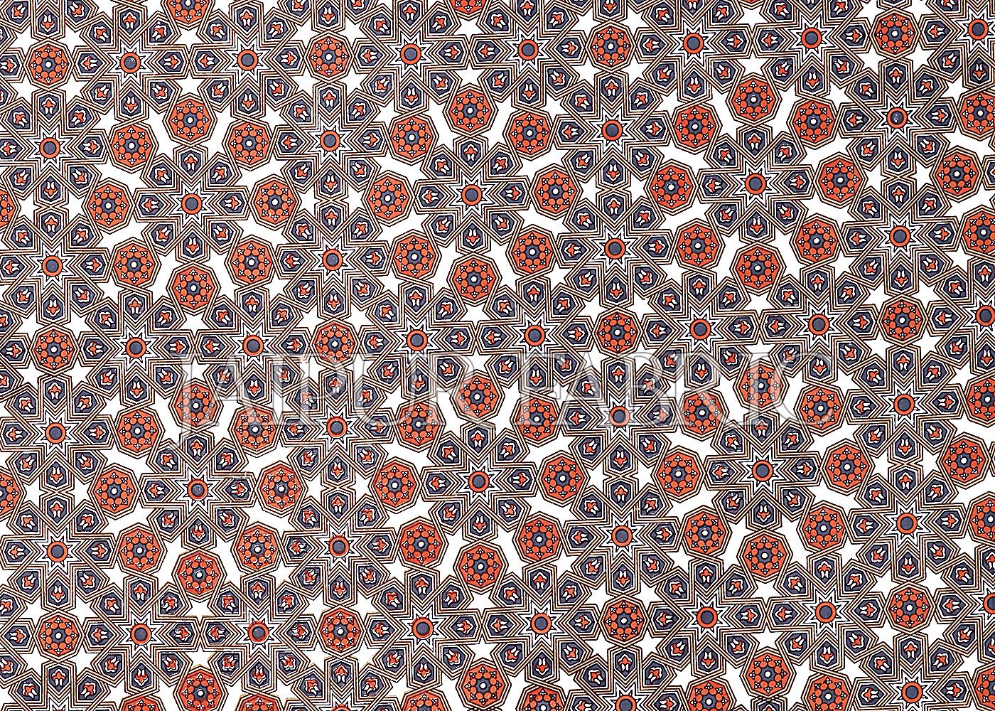Brown Border Brown Base Screen Print Cotton Double Bed Sheet
