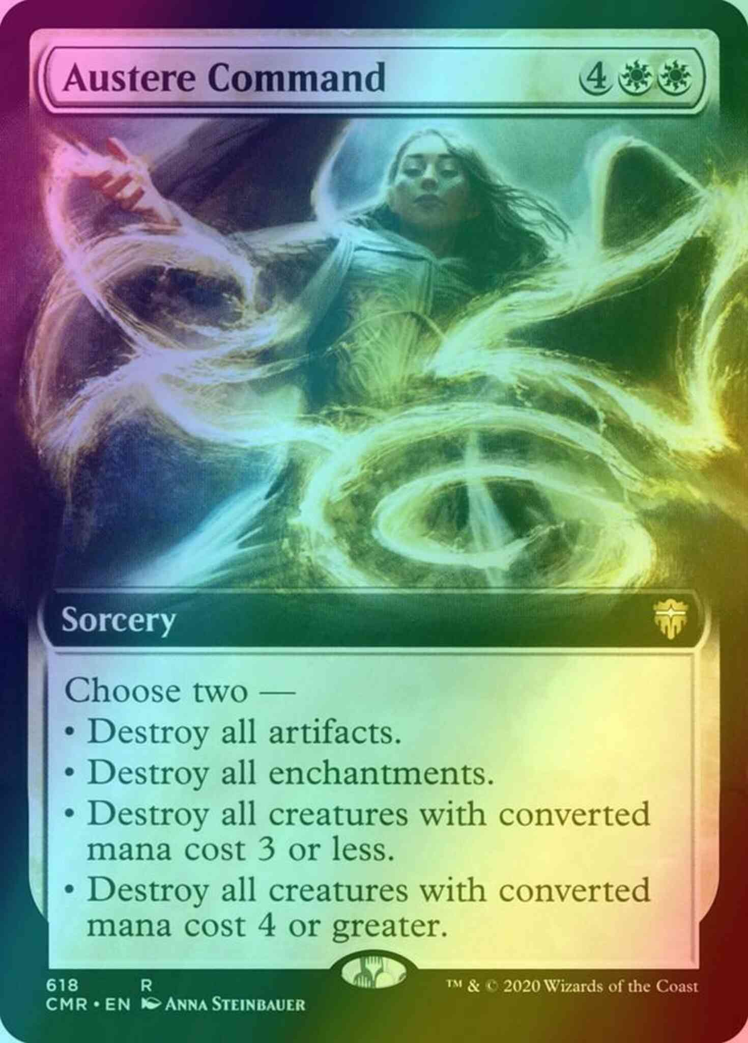 Austere Command [618] [Extended Art] [Commander Legends] [Foil]