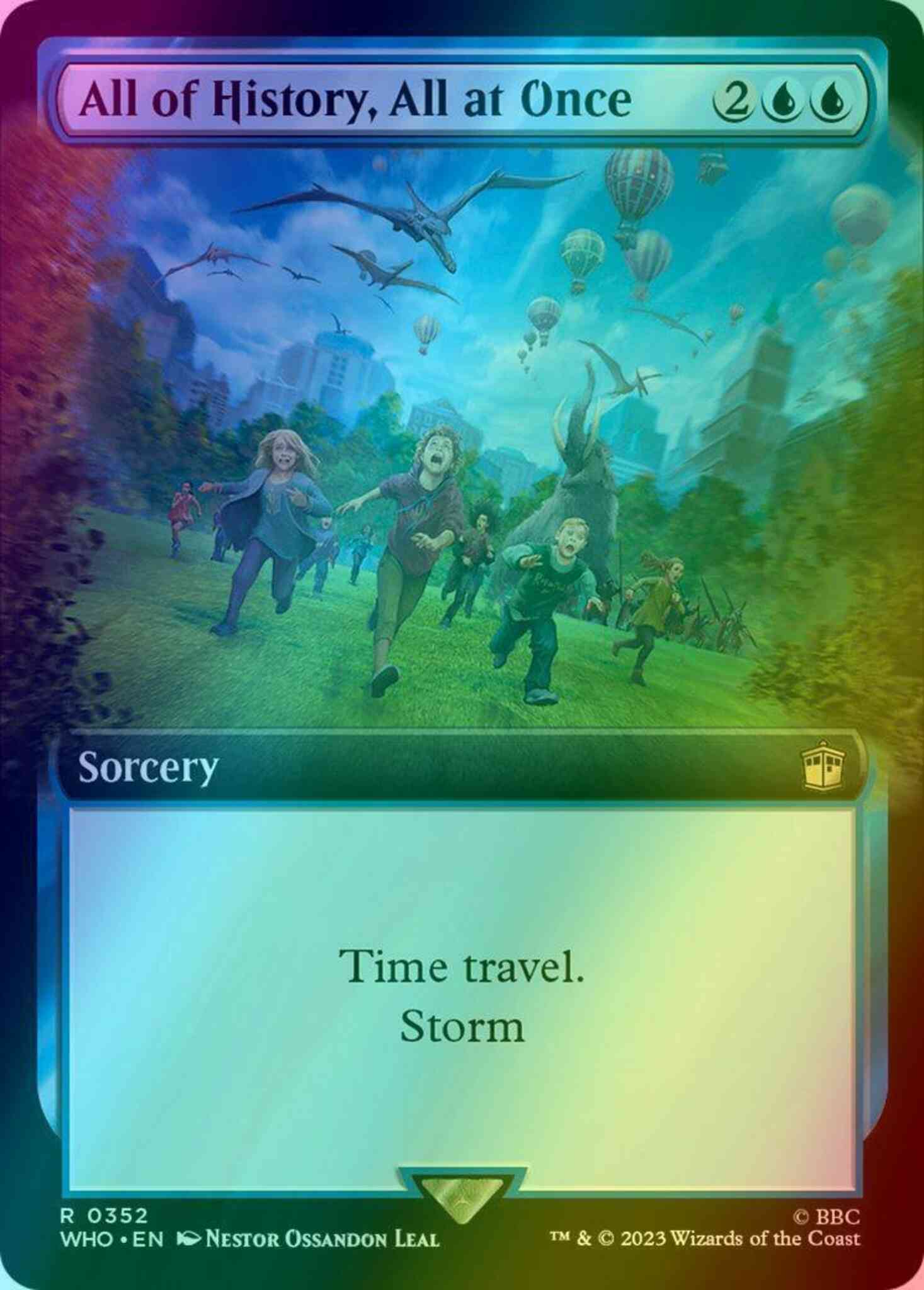 All of History, All at Once [352] [Extended Art] [Universes Beyond: Doctor Who] [Foil]