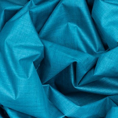 Light Blue Woven Tussar Silk Saree With Square Motifs-Light Blue