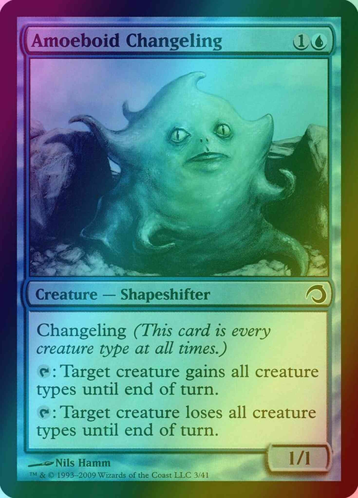 Amoeboid Changeling [3] [Premium Deck Series: Slivers] [Foil]