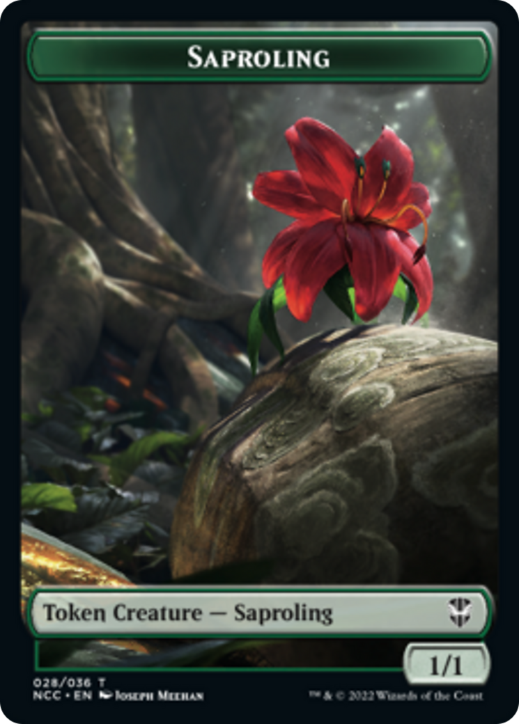 Beast Token (21) // Saproling Token (28) [Streets of New Capenna: Commander: Tokens] [Non-Foil]