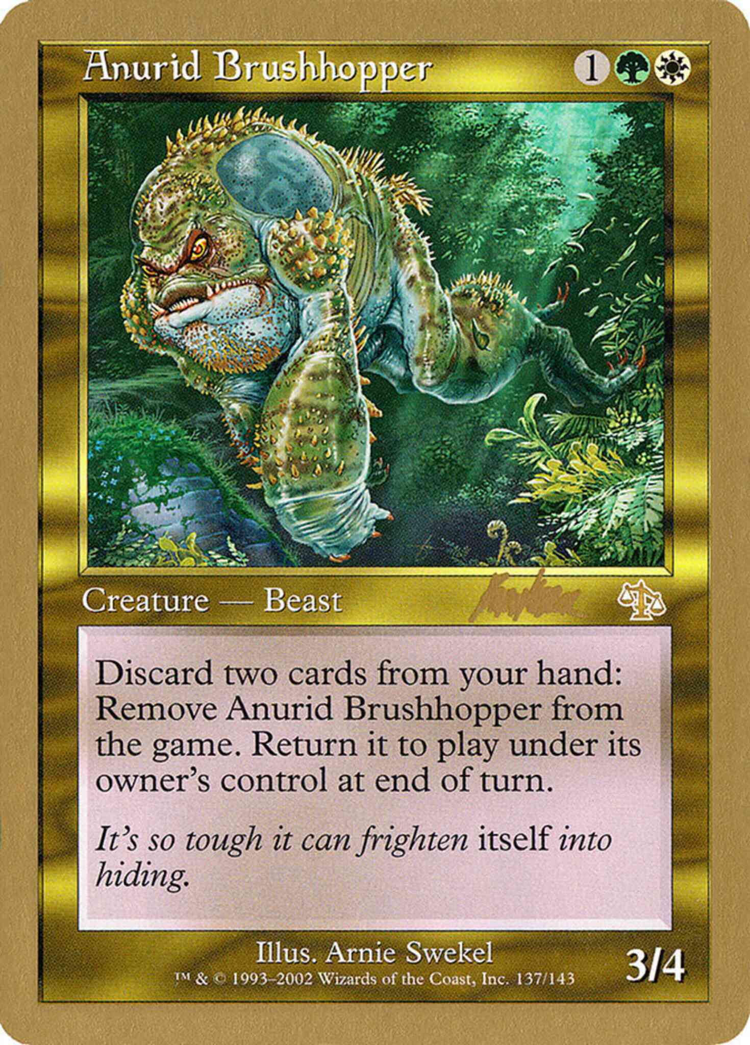 Anurid Brushhopper [bk137] [World Championship Decks 2002] [Non-Foil]