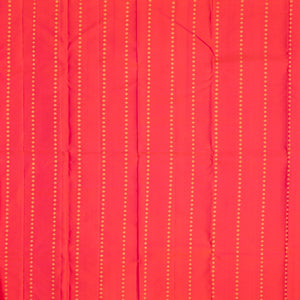 Bottle Green Handloom Kanchipuram Silk Saree With Stripes & Buttas