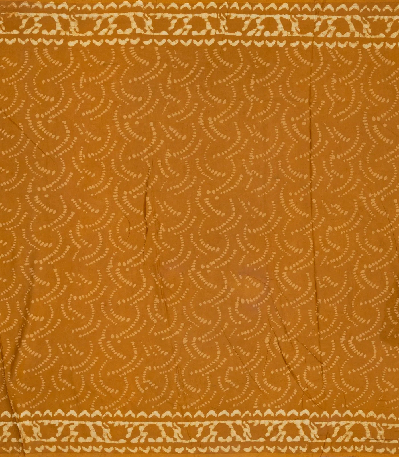 Oil Mustard Woven Jaipur Cotton Saree Printed With Floral  Motifs