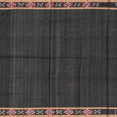 Hot Pink Orissa Cotton Saree With Tie & Dye And Temple Border Motifs