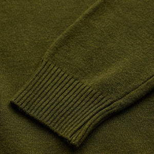Olive Knitted Sweatshirt