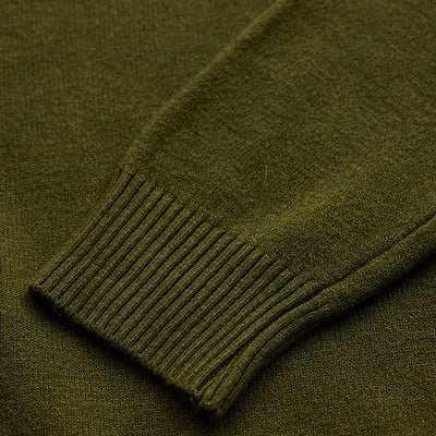 Olive Knitted Sweatshirt