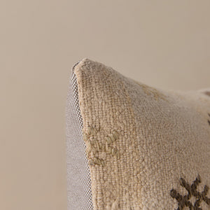 Vintage Lumbar Pillow No. 339, 12" x 20"
