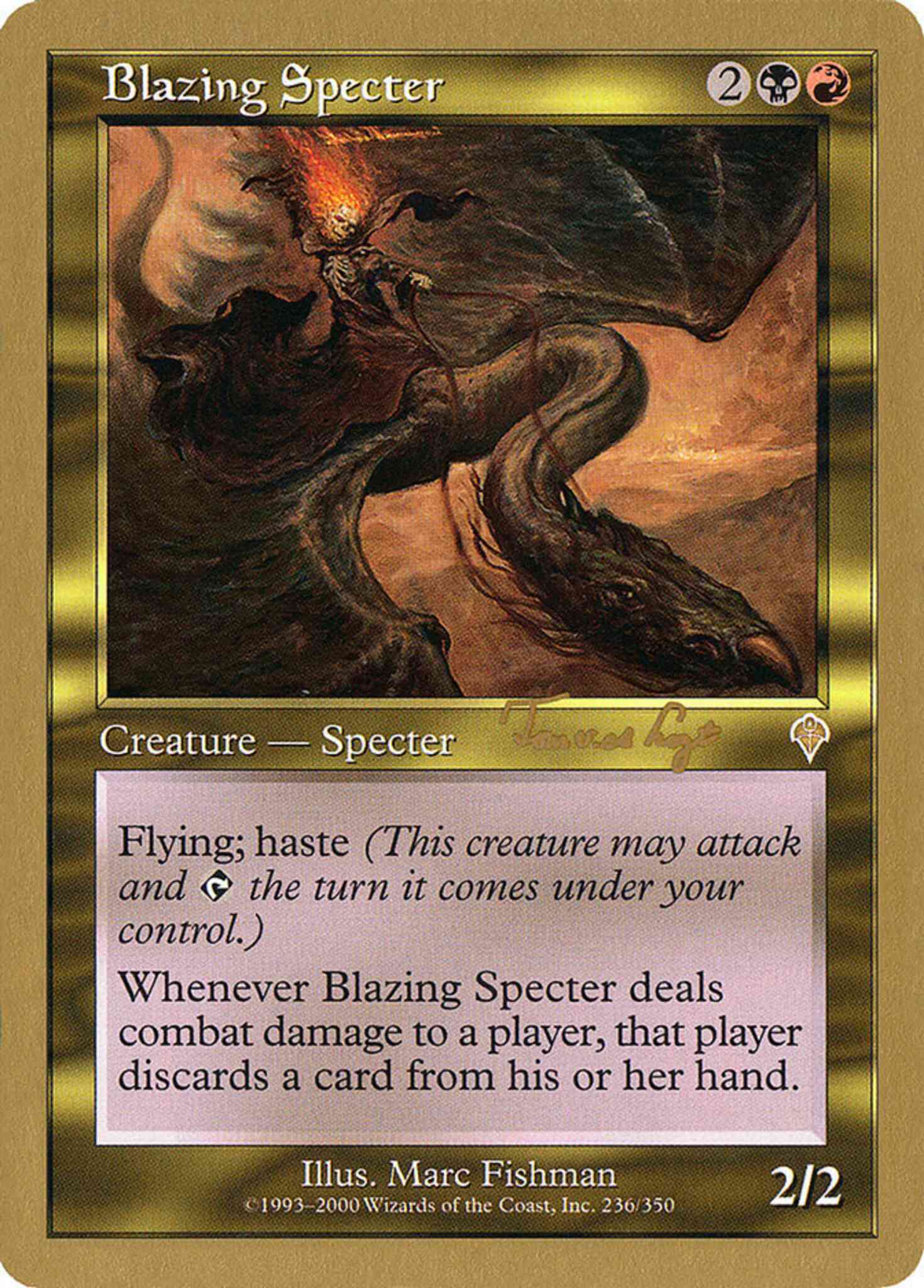 Blazing Specter [tvdl236] [World Championship Decks 2001] [Non-Foil]