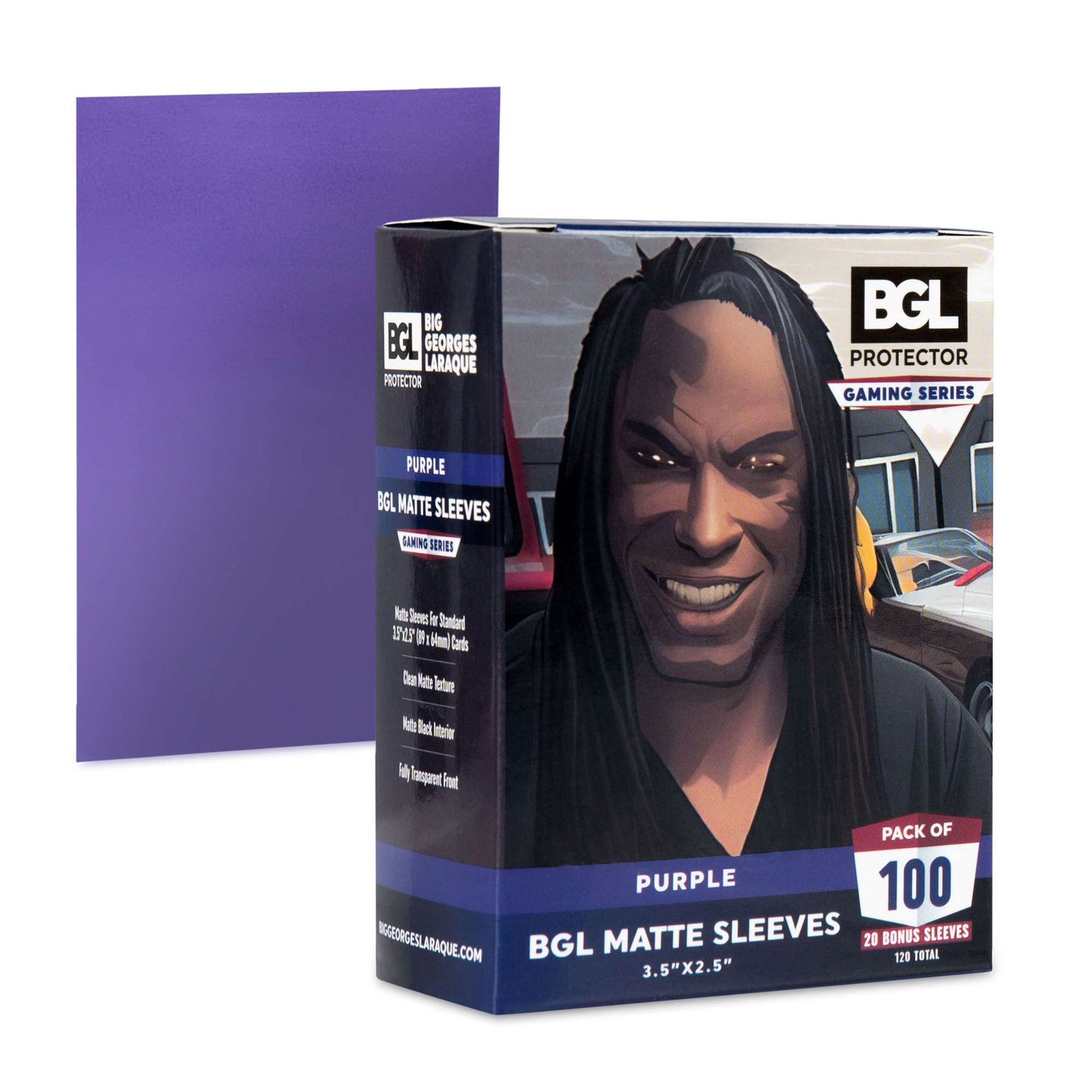 BGL Matte Sleeves - Standard Size - 120ct - Purple