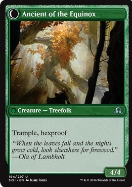 Autumnal Gloom // Ancient of the Equinox [194] [Shadows over Innistrad] [Non-Foil]