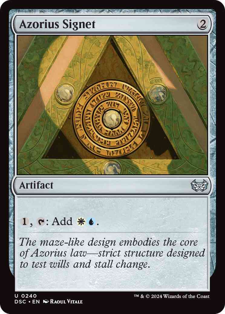 Azorius Signet [240] [Duskmourn: House of Horror: Commander] [Non-Foil]