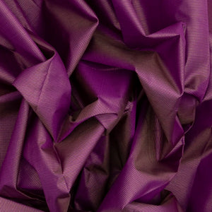 Magenta Handloom Kanchipuram Vairaoosi Silk Saree With Zari Stripes