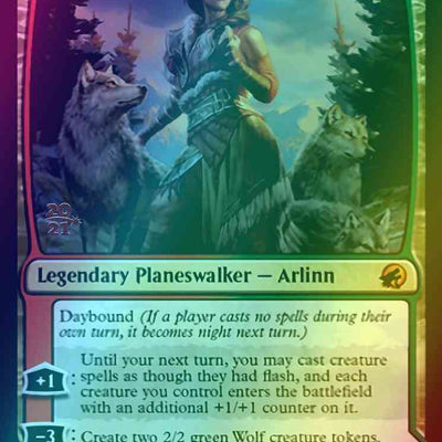 Arlinn, the Pack's Hope // Arlinn, the Moon's Fury [Prerelease] [211s] [Innistrad: Midnight Hunt Promos] [Foil]