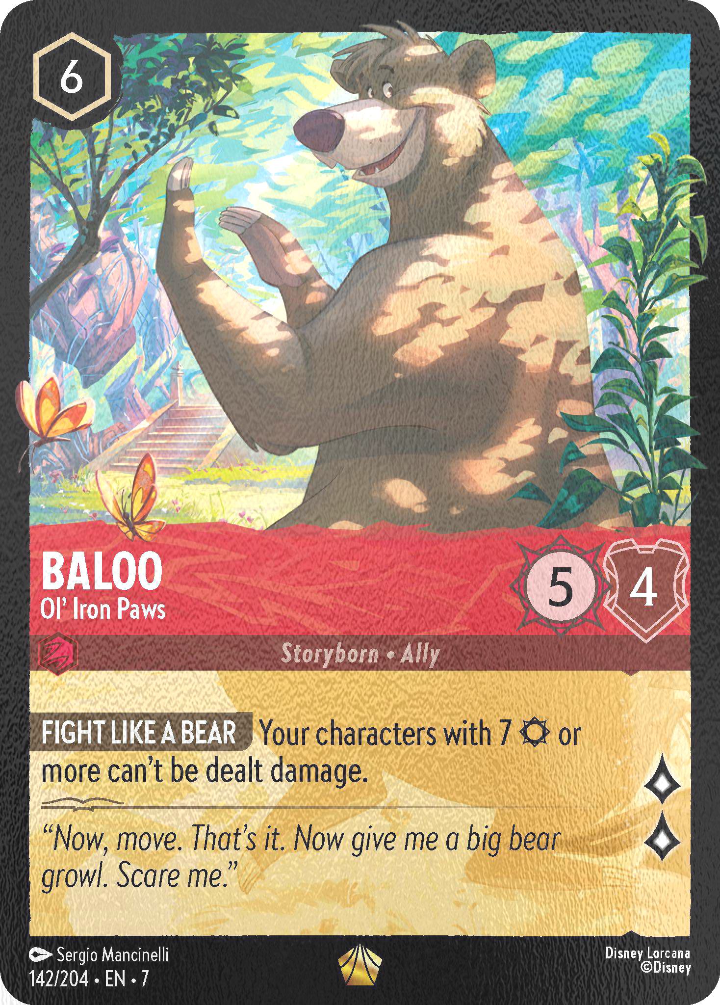Baloo - Ol' Iron Paws - 142/204 [Archazia's Island] [Cold Foil]