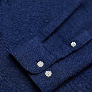 Navy Textured Shirt
