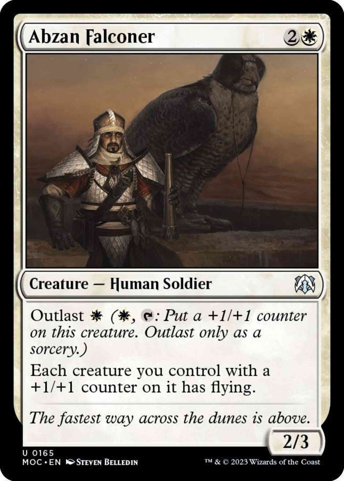 Abzan Falconer [165] [March of the Machine: Commander] [Non-Foil]