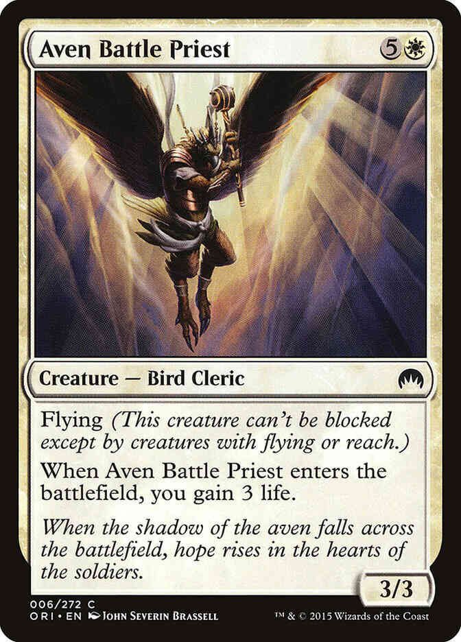 Aven Battle Priest [6] [Magic Origins] [Non-Foil]