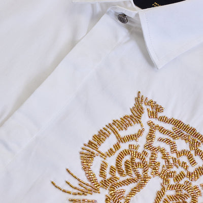 White Embroidered Shirt
