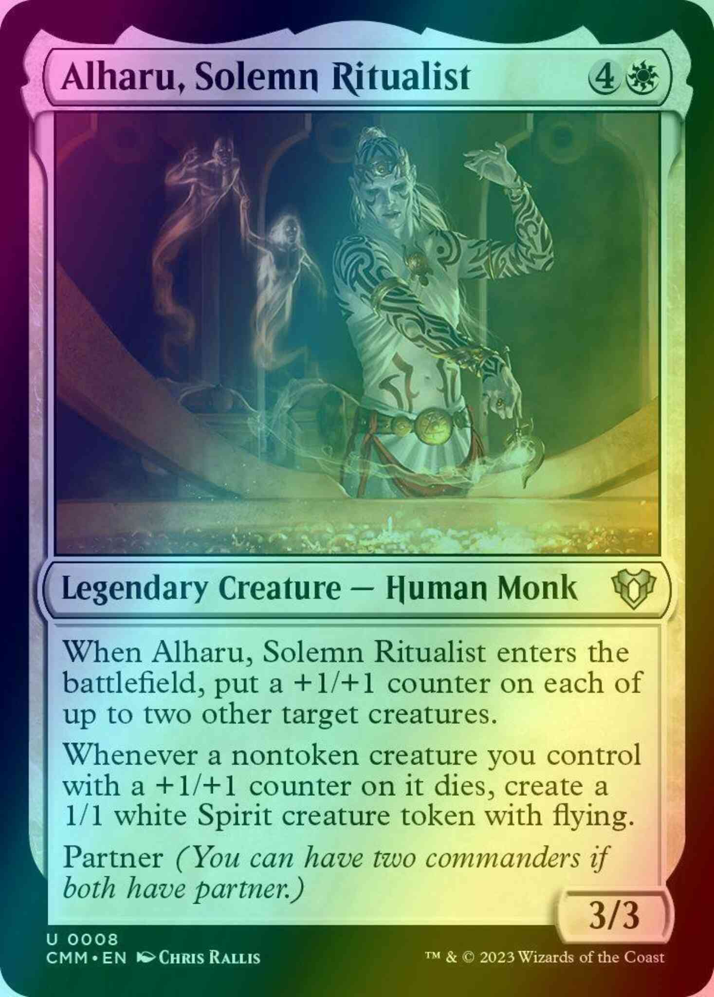 Alharu, Solemn Ritualist [8] [Commander Masters] [Foil]