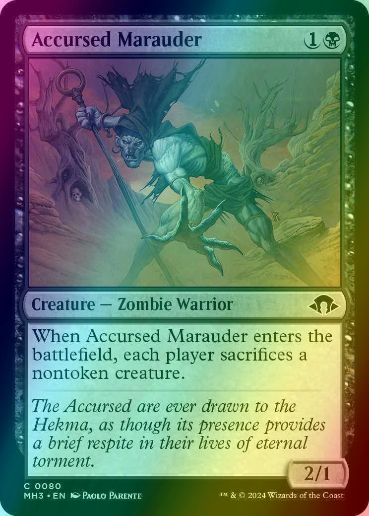 Accursed Marauder [80] [Modern Horizons 3] [Foil]