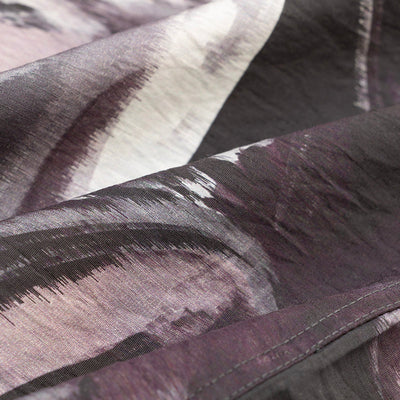 Mauve Abstract Mandarin Shirt