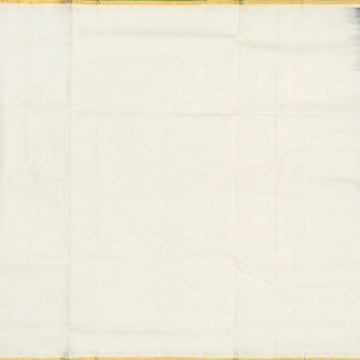 Dark Olive Handloom Silk Cotton Saree With Checks