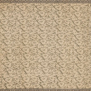 Sage Green Handloom Chanderi Cotton Saree With Printed Floral Motifs